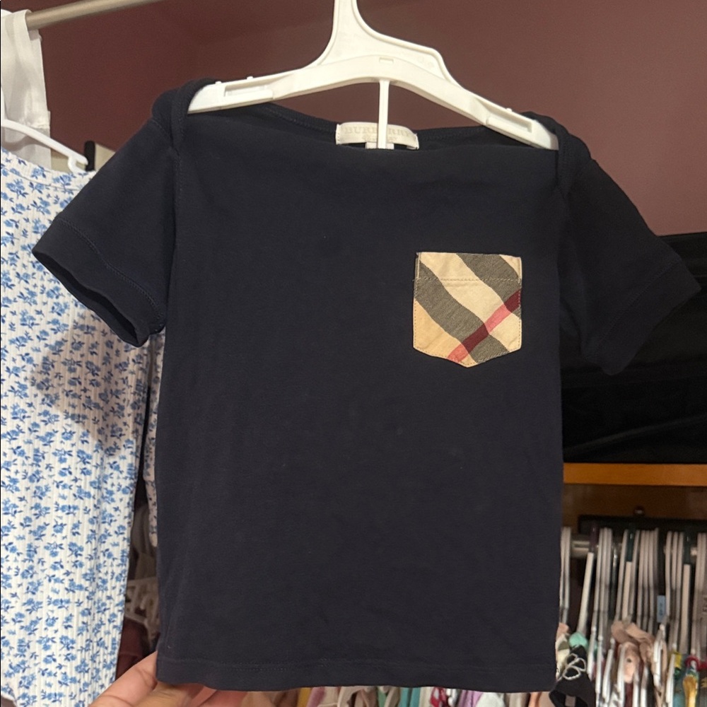 BURBERRY Kids navy Shirt